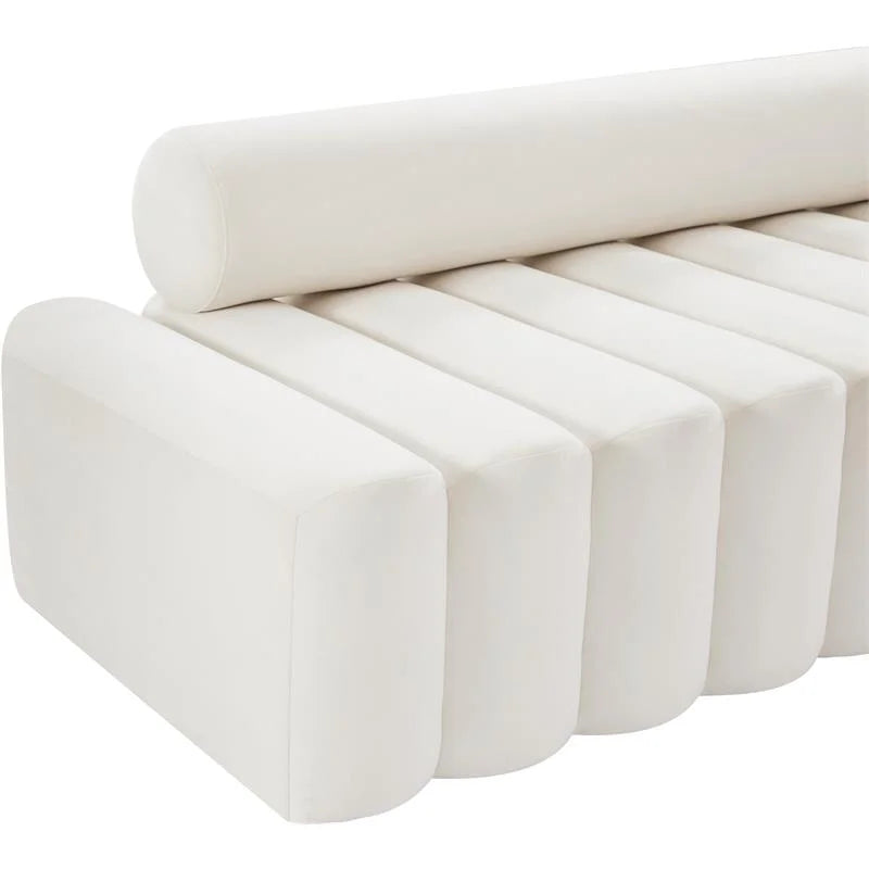 Cream Velvet Chair O482