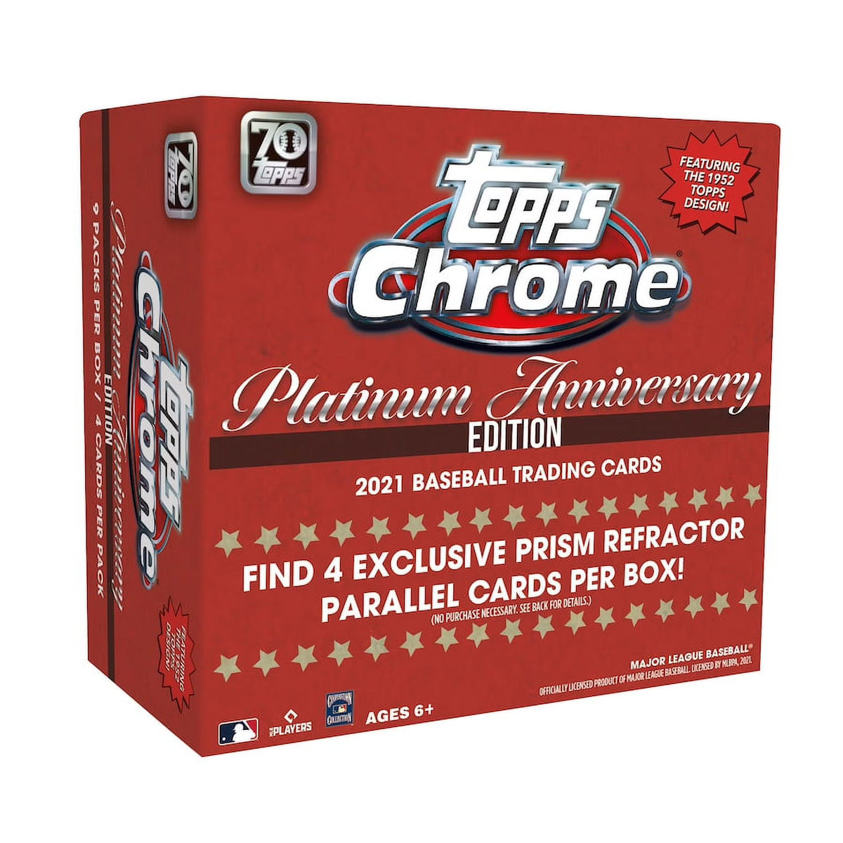 2021 Topps Chrome Platinum Anniversary Baseball Mega Box Trading Cards U11192