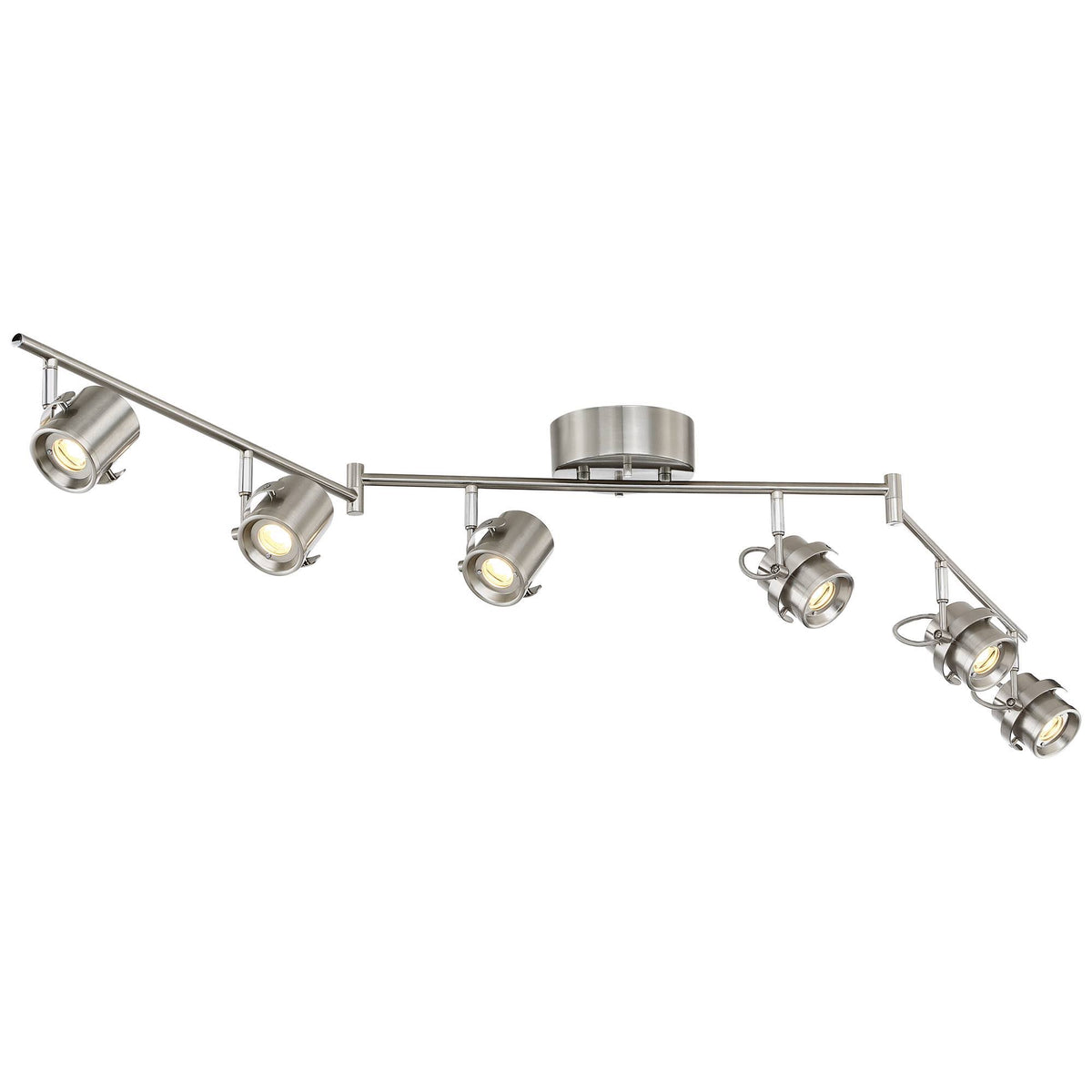 6-Light Satin Nickel LED Track Light R381