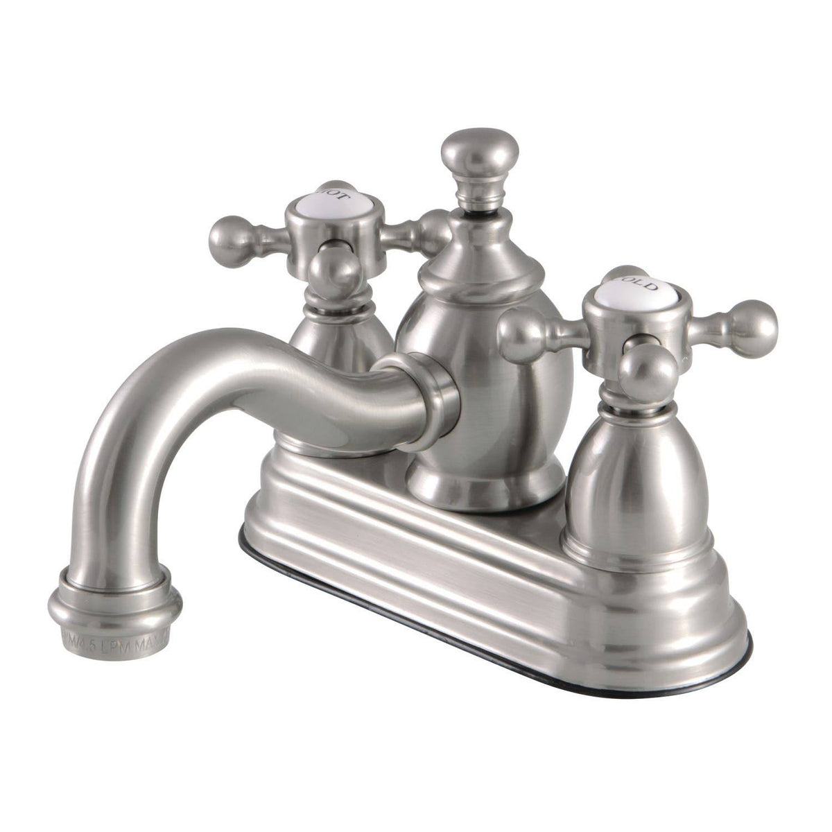 Brushed Nickel 4 in. Centerset Bathroom Faucet X699125