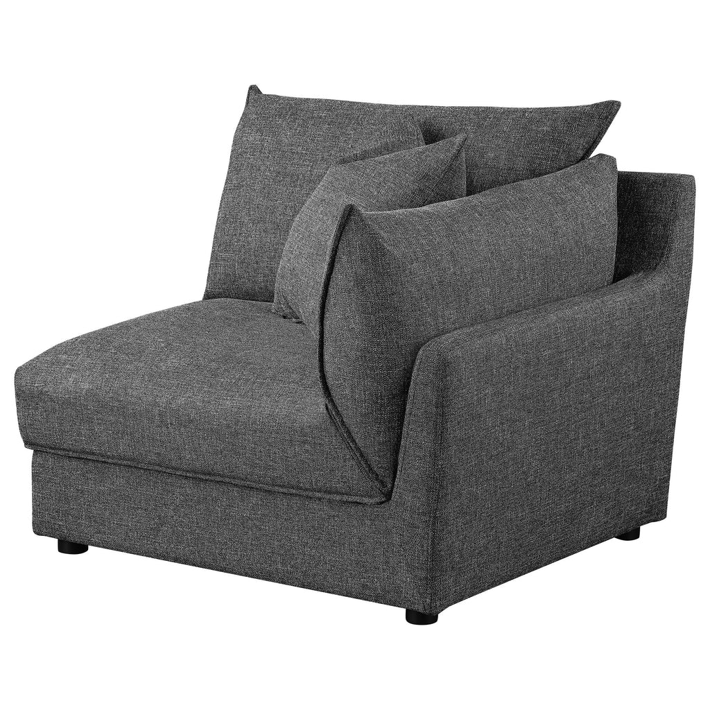 Barely Black Upholstered Chair Q428