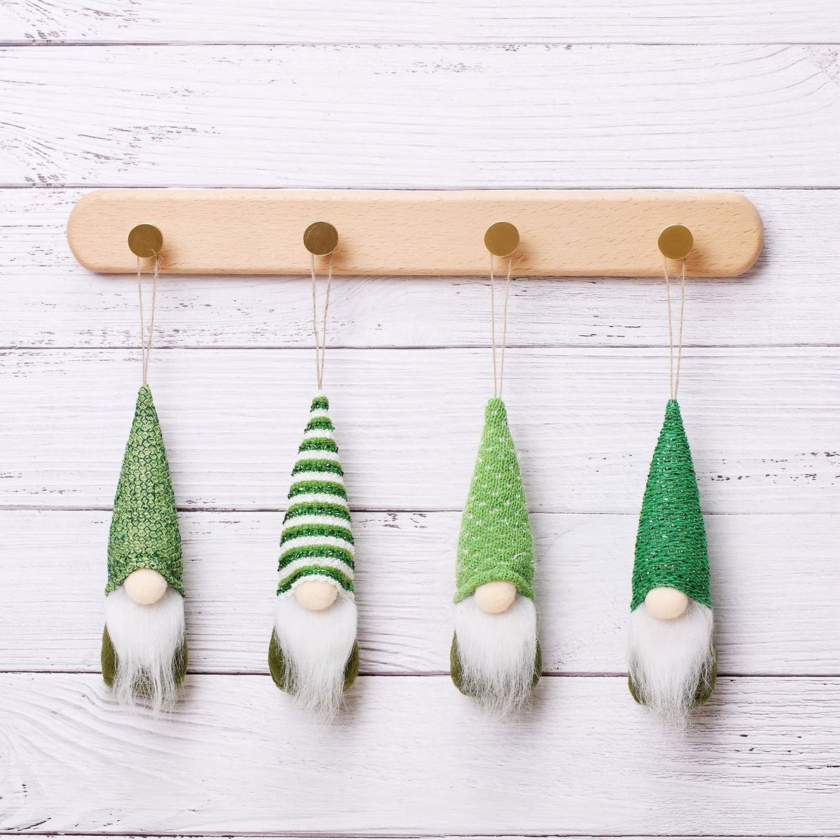 St. Patrick's Day Gnome Doll Swedish Elfs Dwarf Ornaments Set A657