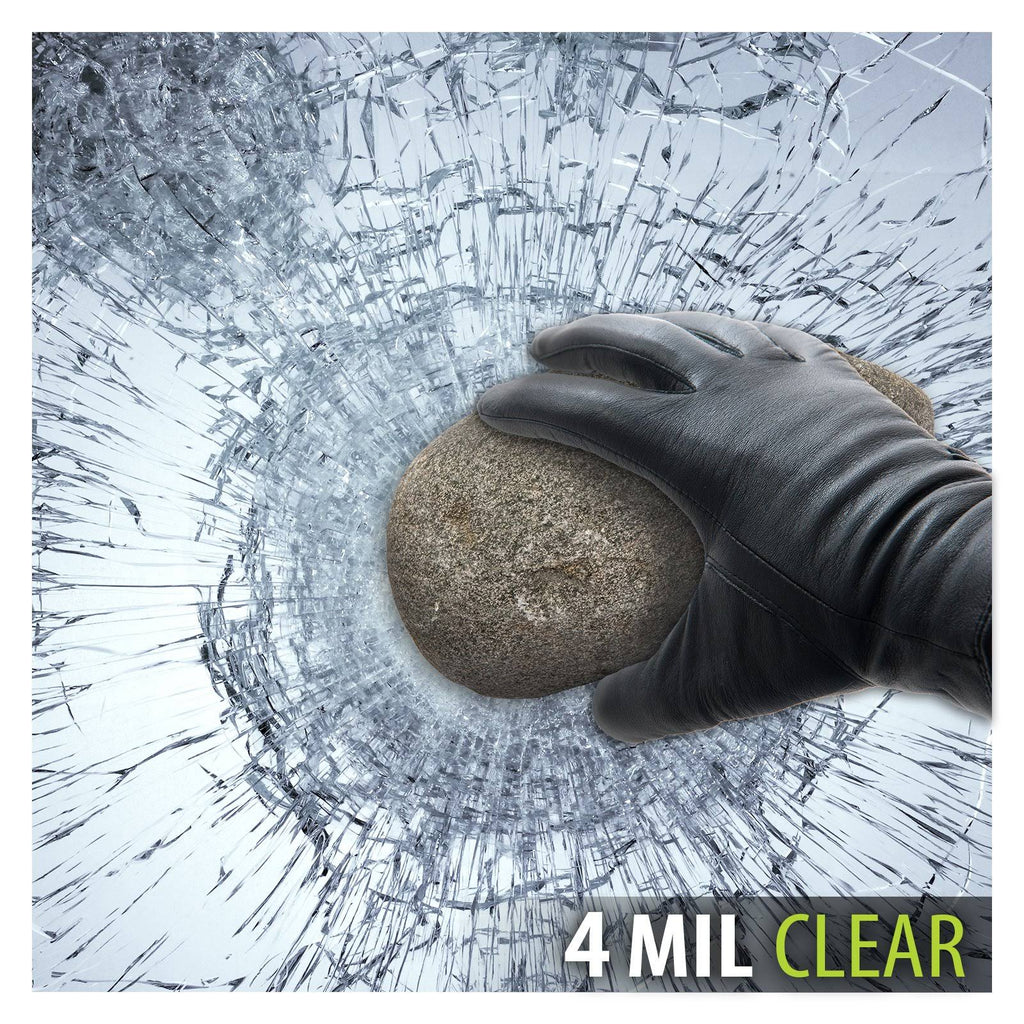 Window Film Security and Safety Clear 4 Mil (30in x 25ft) T914708