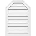 40x22W x 30x22H Octagonal Top Surface Mount PVC Gable Vent T57201