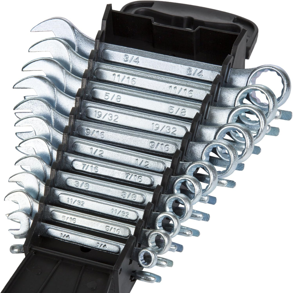 22 Piece SAE & Metric Wrench Set with Carry Case F827