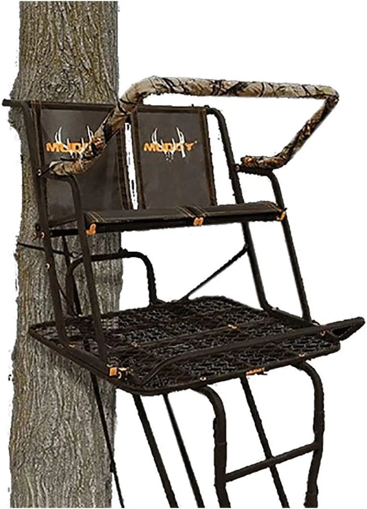 2 Pack 17 Ft. 2 Person Hunting Ladder Tree Stand D823396
