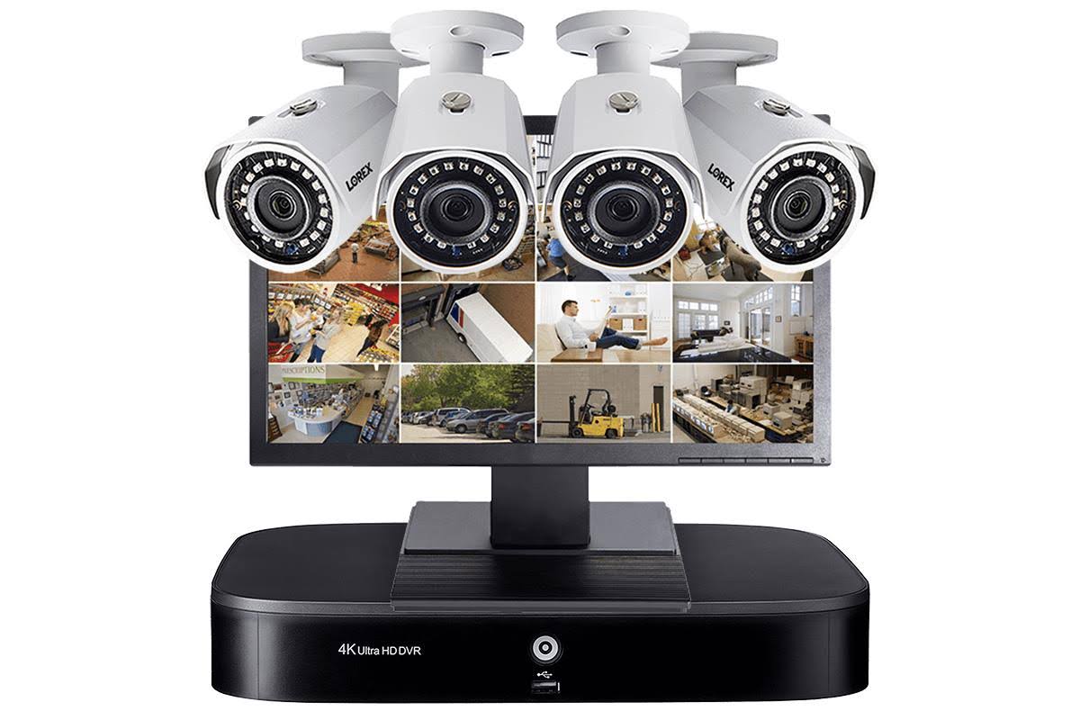 1080p 4 Camera 8 Channel 2 TB MPX DVR Security Surveillance Camera System R376