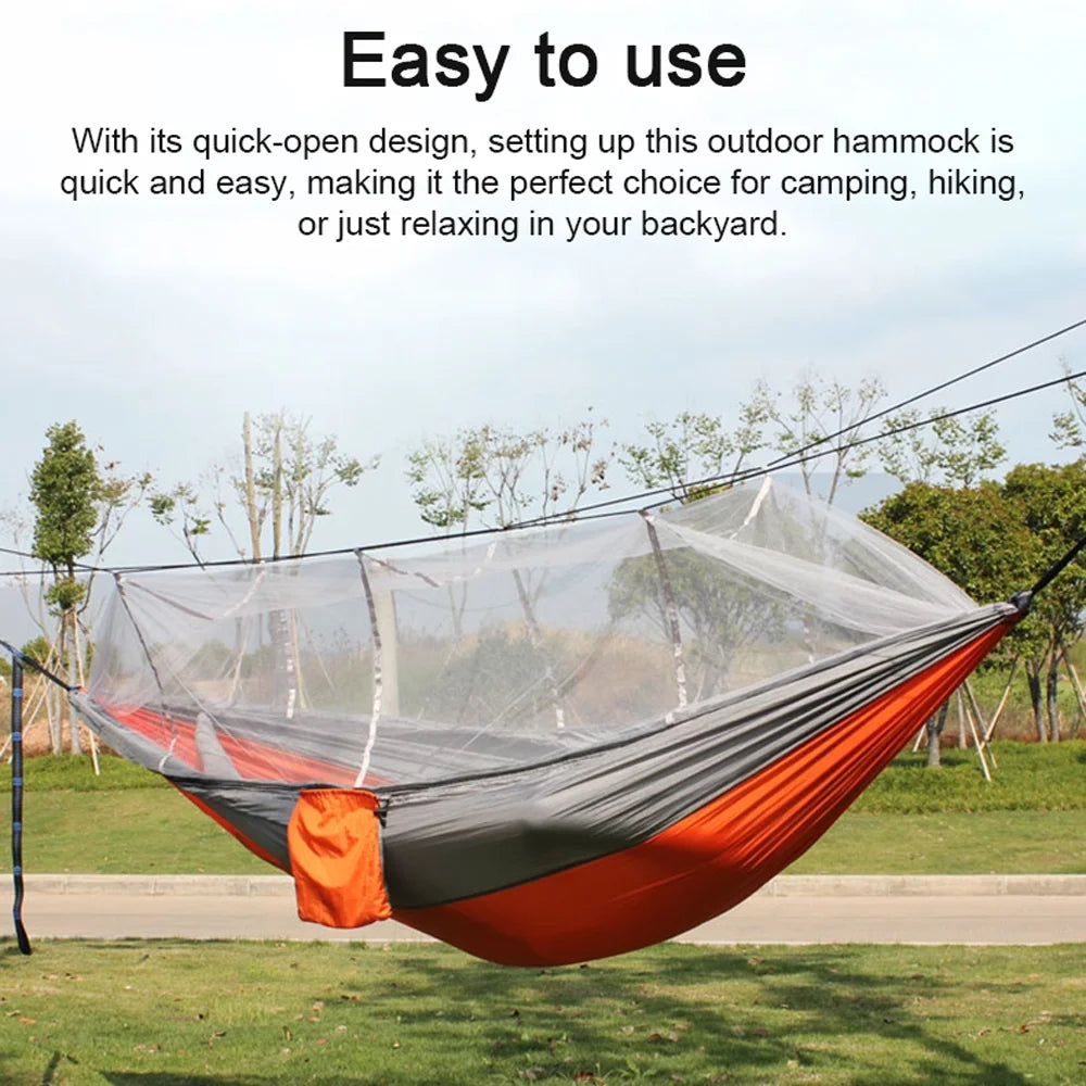 Lightweight Nylon Hammock with Mosquito Net A4914