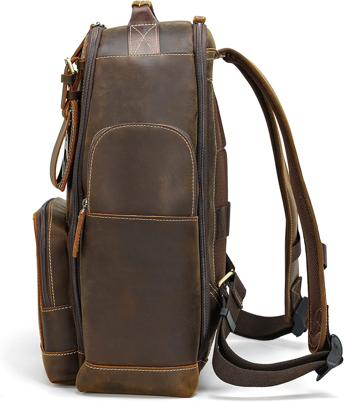 Vintage Full Grain Leather 15.6 Inch Laptop Backpack N69254