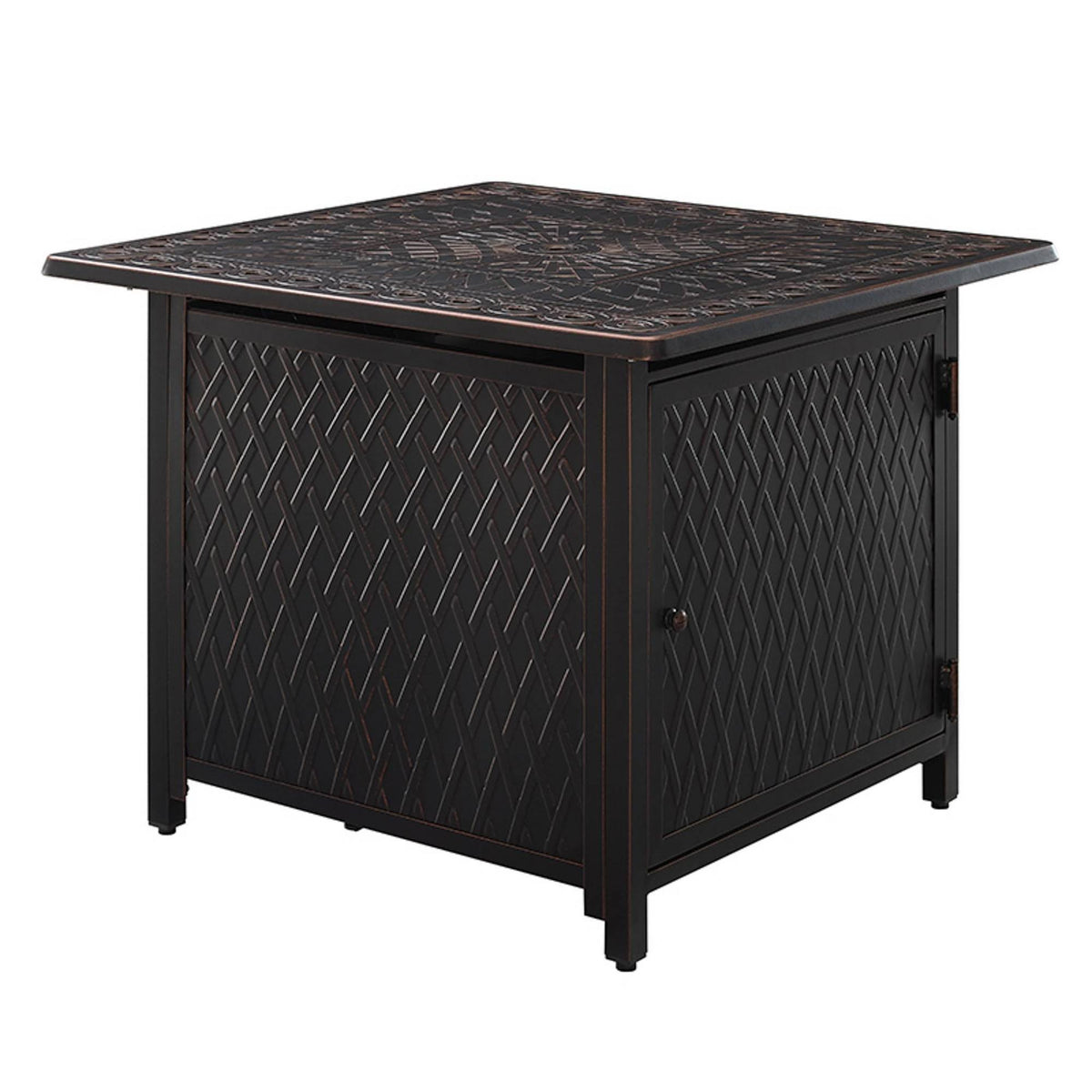 Antique Bronze Square Aluminum Fire Pit V578