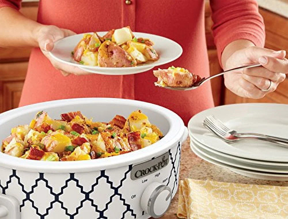 White 2.5 Quart Casserole Slow Cooker M71605