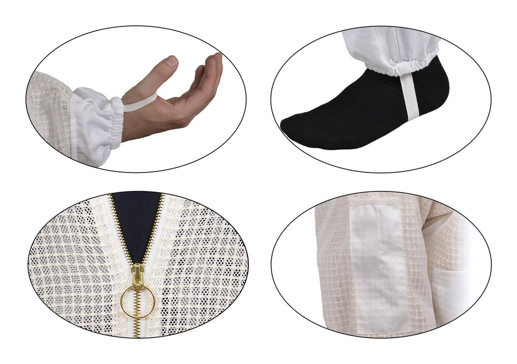 Aerated Beekeeping Suit with Fencing Veil (Medium) O219699