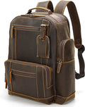 Vintage Full Grain Leather 15.6 Inch Laptop Backpack N69254