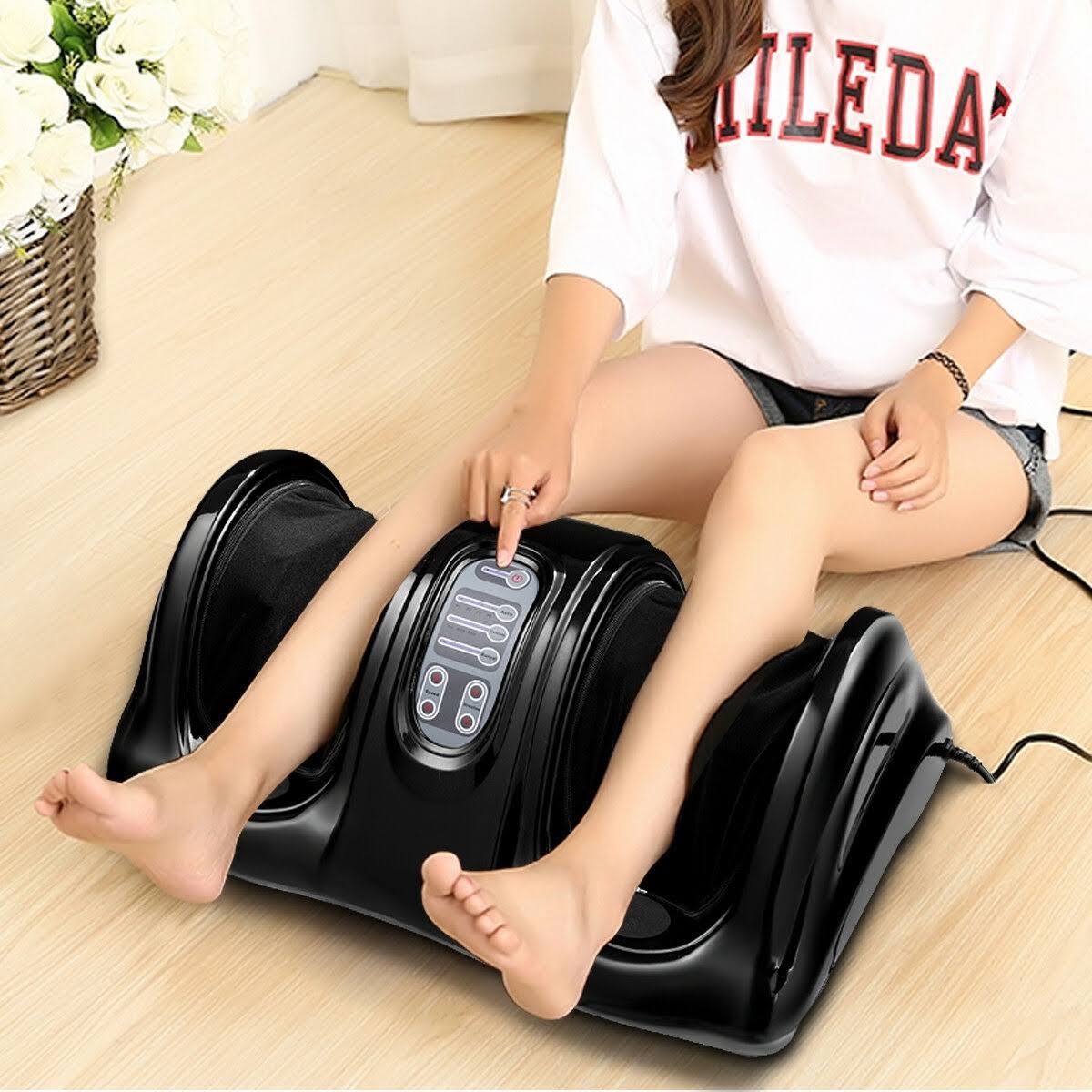 Black Shiatsu Foot Massager with Remote Control Q605