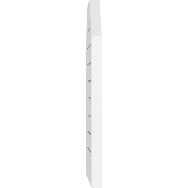 40x22W x 30x22H Octagonal Top Surface Mount PVC Gable Vent T57201