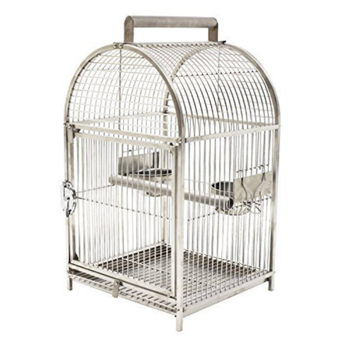 Dome Top Stainless Steel Travel Bird Cage A72709
