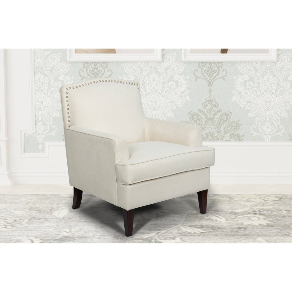Creamy White Accent Armchair J477310
