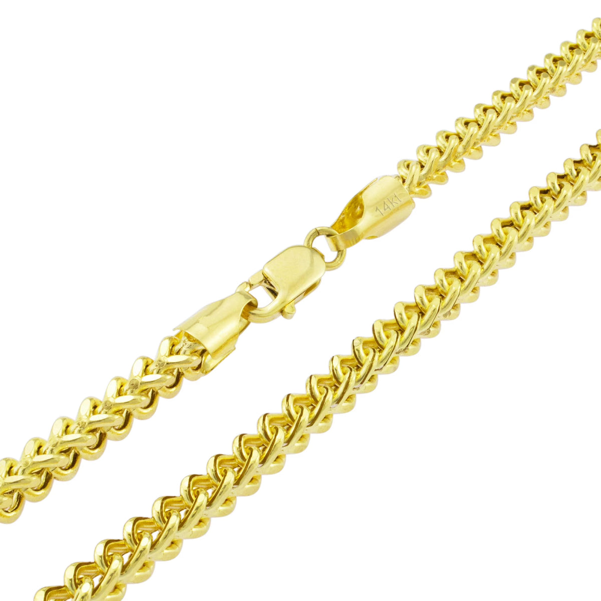 14k Yellow Gold 4.5mm Franco Chain Necklace 18" - 26" A97771