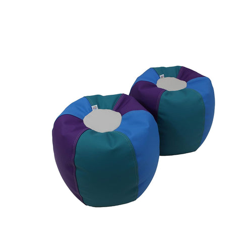 12 inch Puffs Bean Seating Set (2-Pack) Assorted M6033