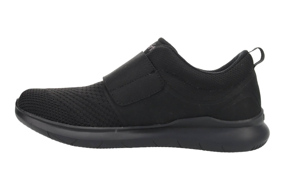 All Black Strap Shoes F8879