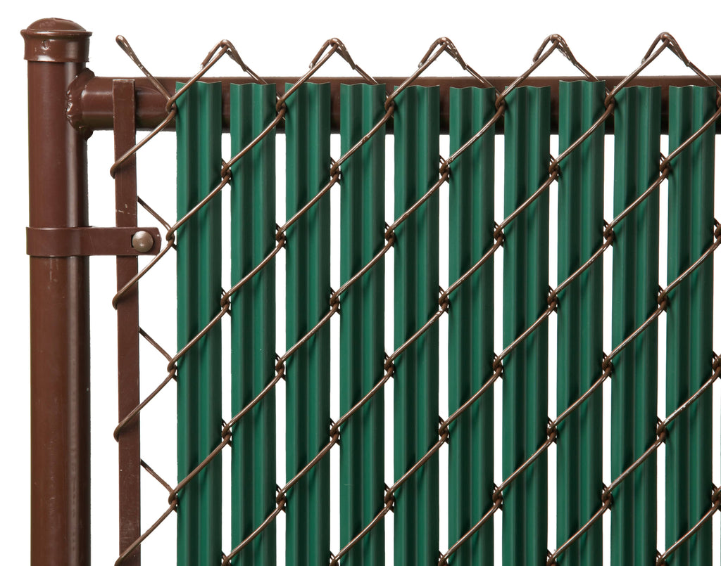 Green 4ft Ridged Slat for Chain Link Fence I598