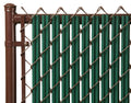 Green 4ft Ridged Slat for Chain Link Fence I598