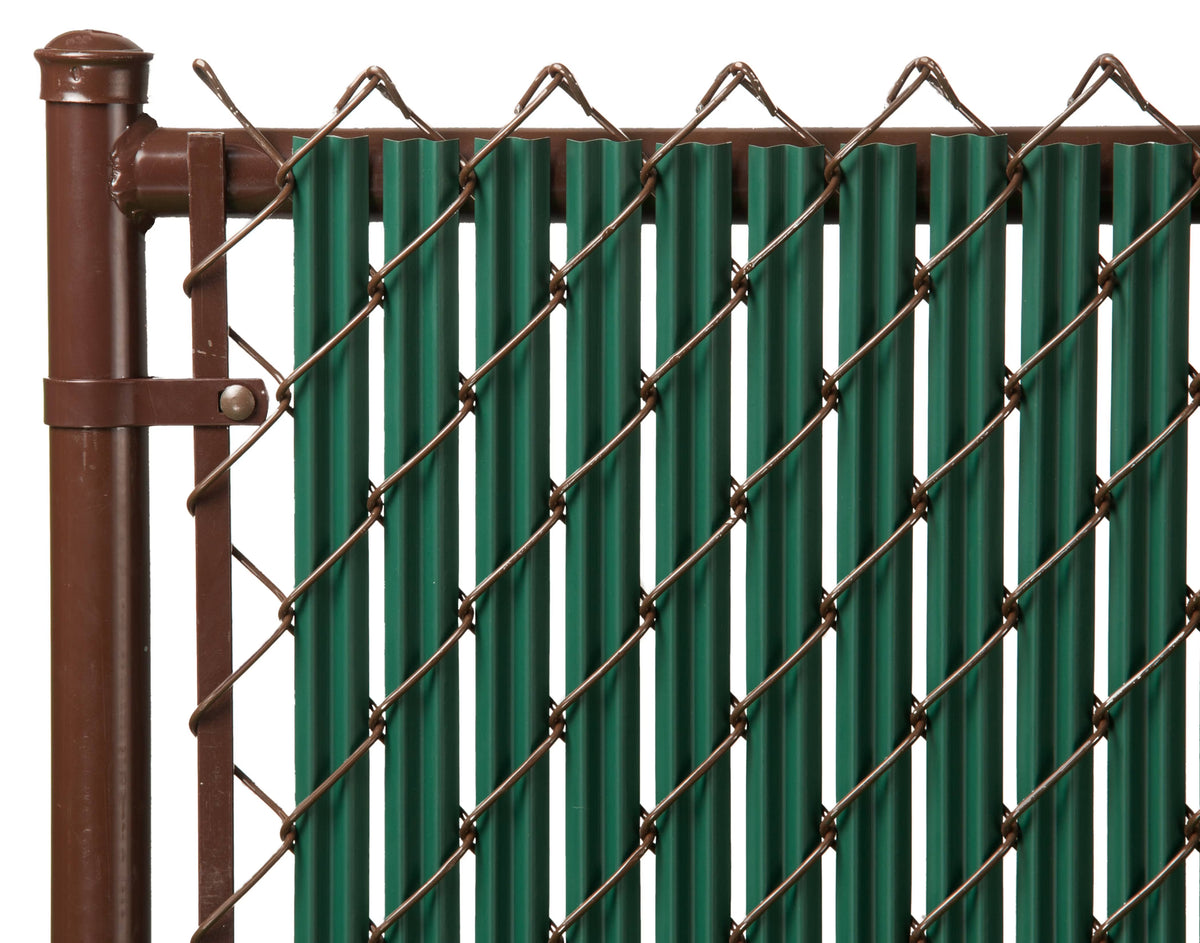 Green 4ft Ridged Slat for Chain Link Fence I598