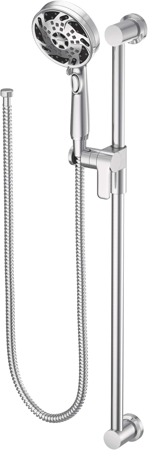 Chrome 5-Function Handshower with Slide Bar and Hose I496882