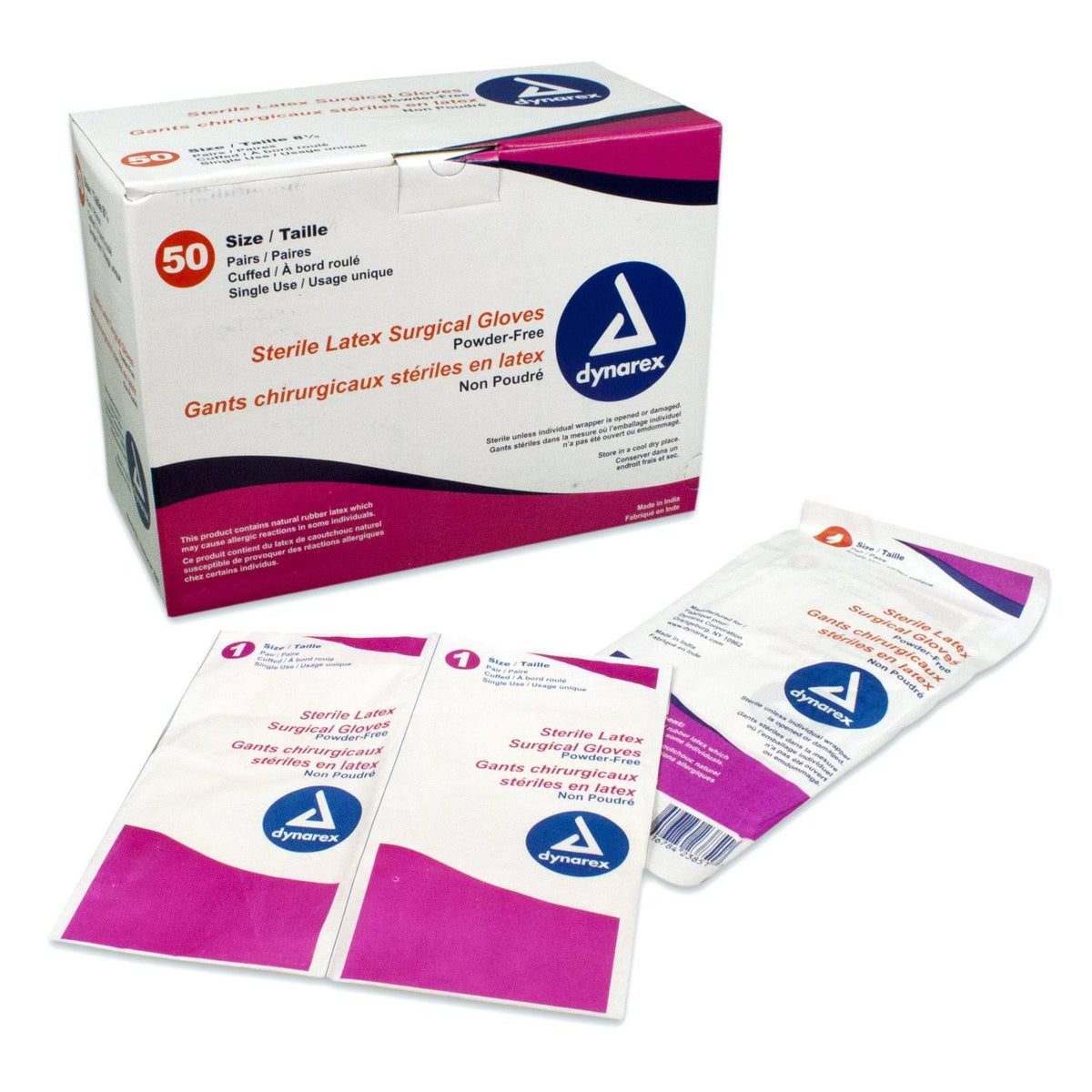 Sterile Latex Surgical Glove, Powder-Free, Size 8.0 B390959