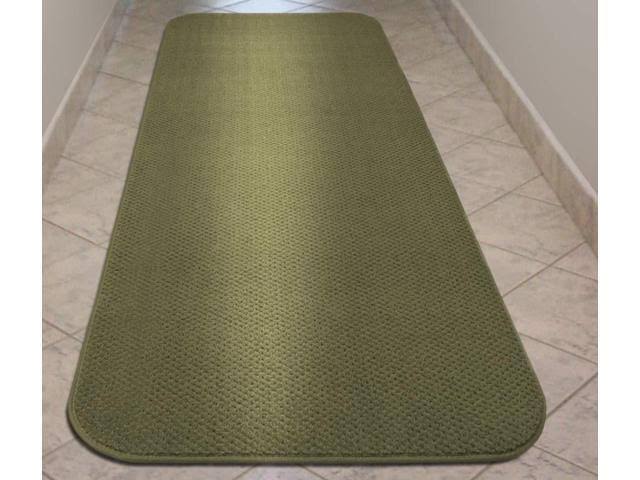 Olive Green Skid-Resistant Carpet Runner M69836