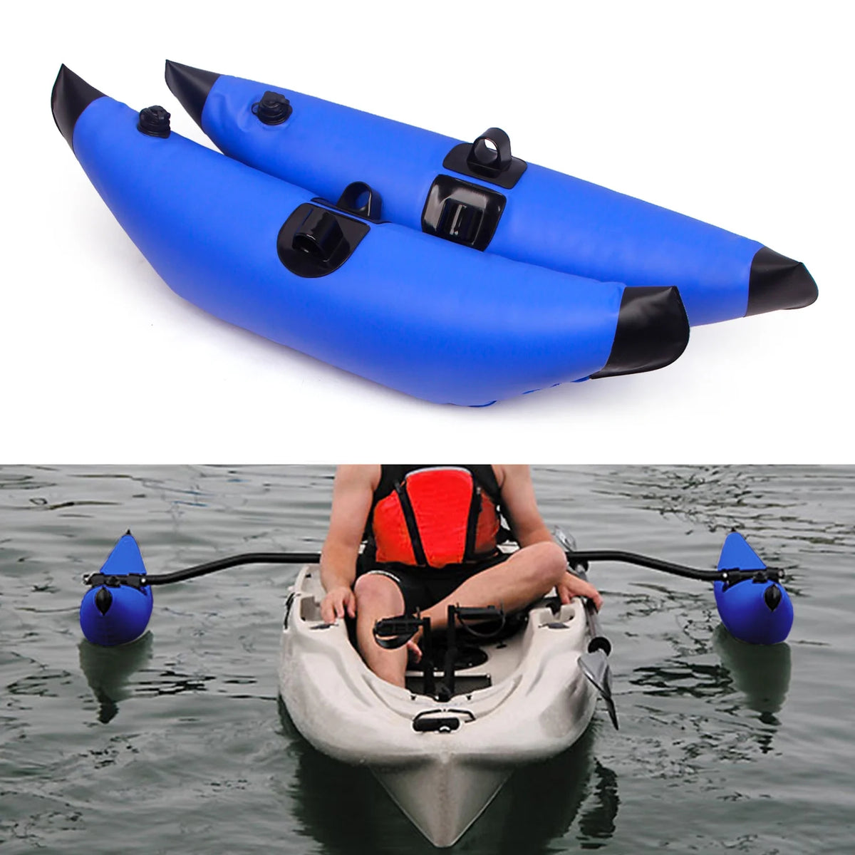 Kayak Inflatable Outrigger Float Stabilizer, 2pcs V86098