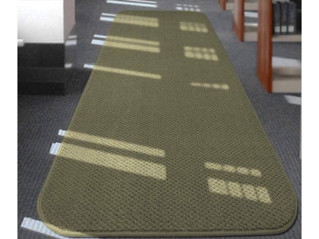 Olive Green Skid-Resistant Carpet Runner M69836