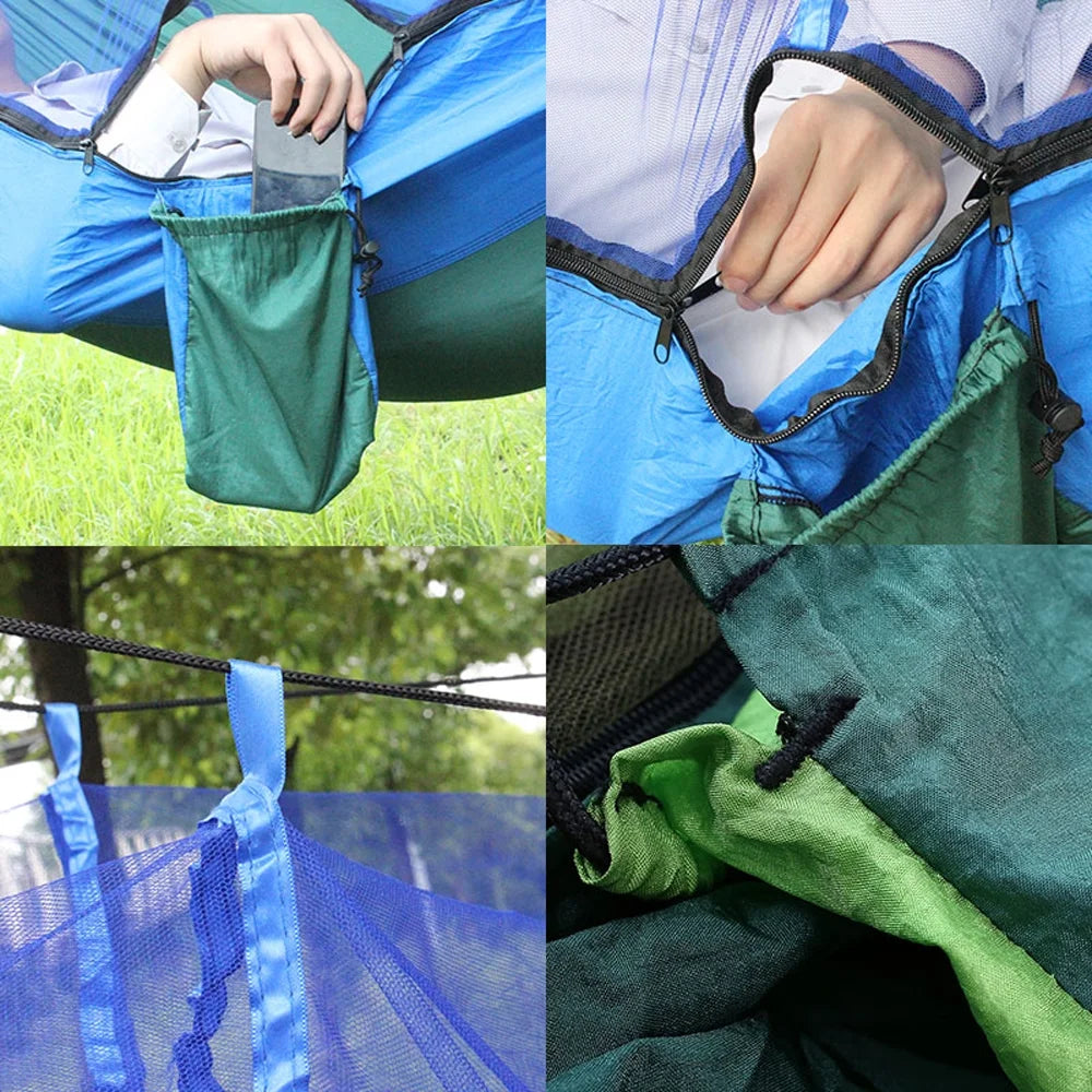 Lightweight Nylon Hammock with Mosquito Net A4914
