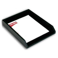 Black Leather Letter Tray Y6524