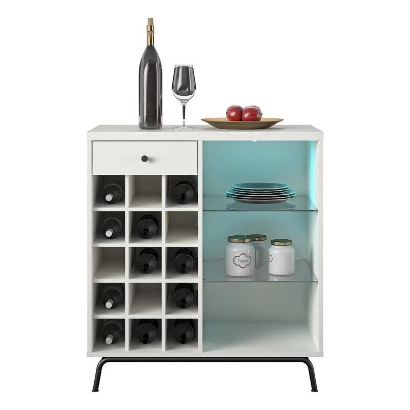 White Bar Cabinet A2964