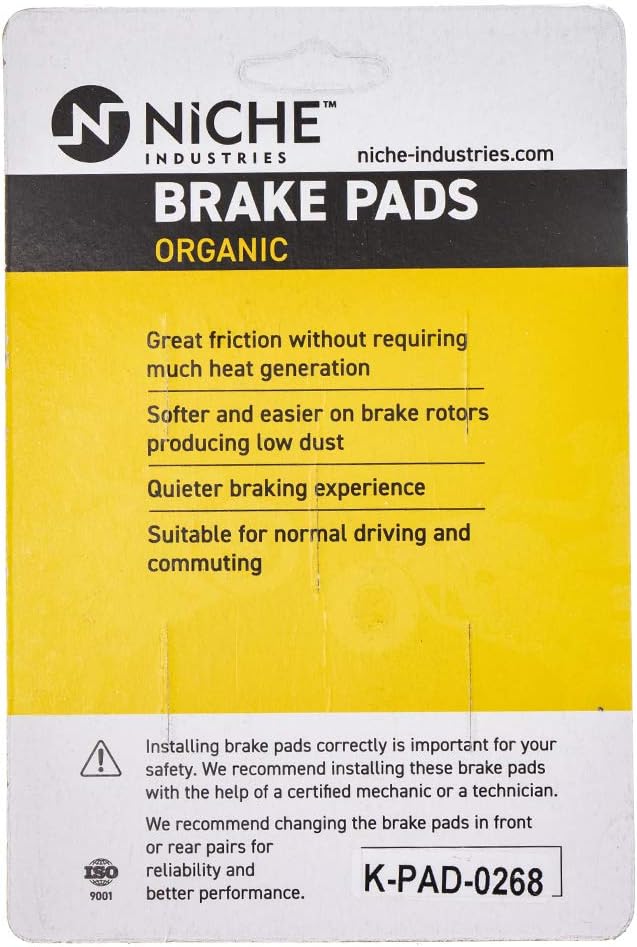 Brake Pad Set Organic Pack of 2 V51307