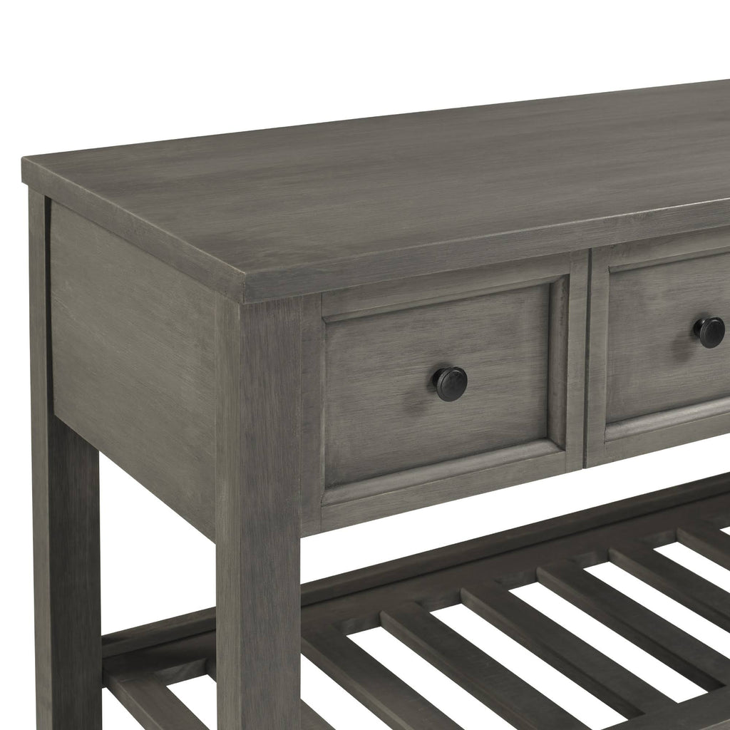Solid Wood 2-Drawer Buffet W429