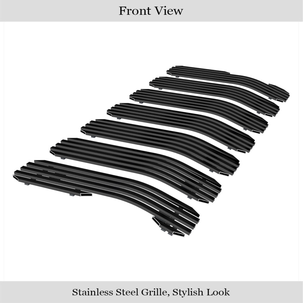 8X6 Horizontal Billet Grille H48332