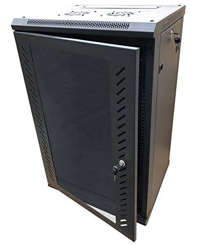 12U Wall Mount Rack Server Cabinet 19-inch Network Enclosure with Locking Glass Door V663