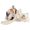 Freestanding Castle Playhouse Slide for Kids E183