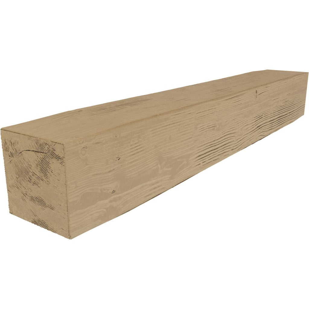Sandblasted Faux Wood Fireplace Mantel, Natural Pine V447336