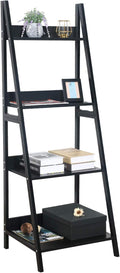 Black 4 Tier Ladder Bookshelf F6673