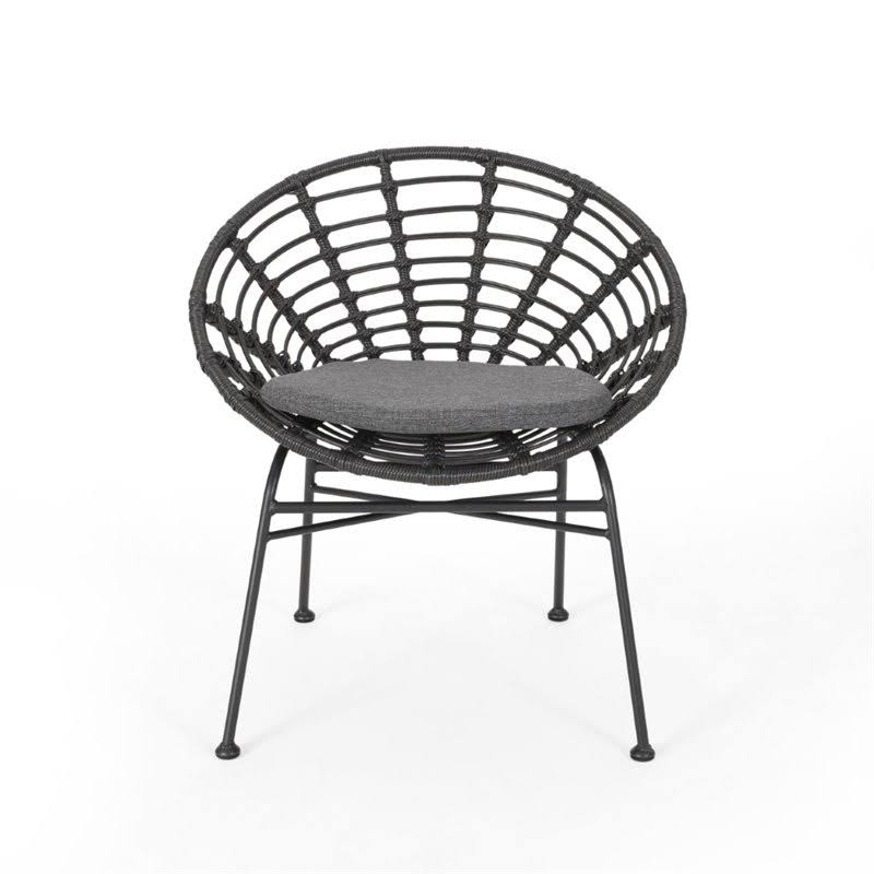 3 Piece Outdoor Acacia Wood Conversation Set in Gray U350
