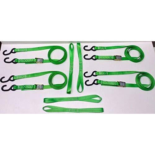 8 PC Heavy Duty Motorcycle ATV Cam Lock Tie-Down Strap Kit M270823
