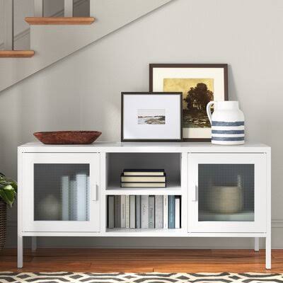 White 2-Door Steel Accent Cabinet L6718