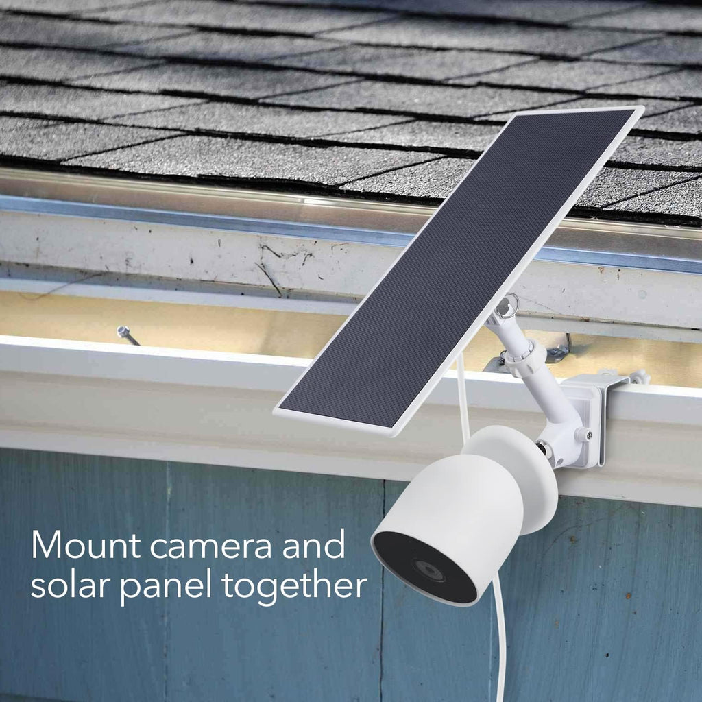 2-in-1 Gutter Mount for Google Nest Cam and Compatible Solar Panel L4341