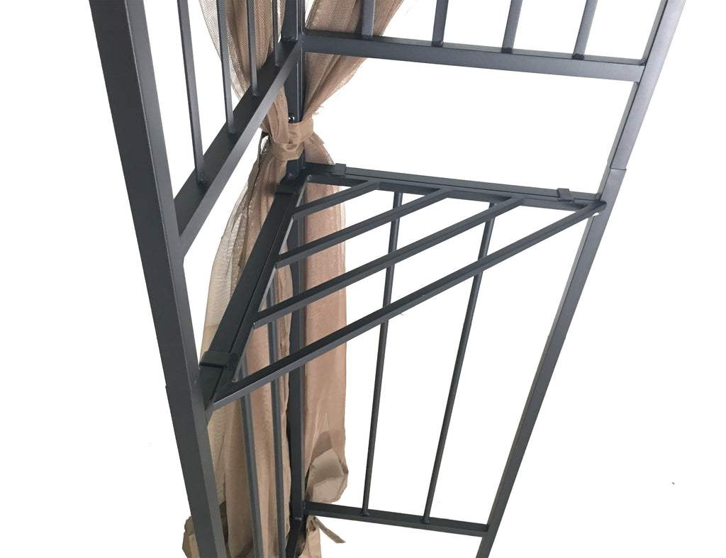 10' x 10' Gazebo with Mosquito Net and Corner Shelves U49173