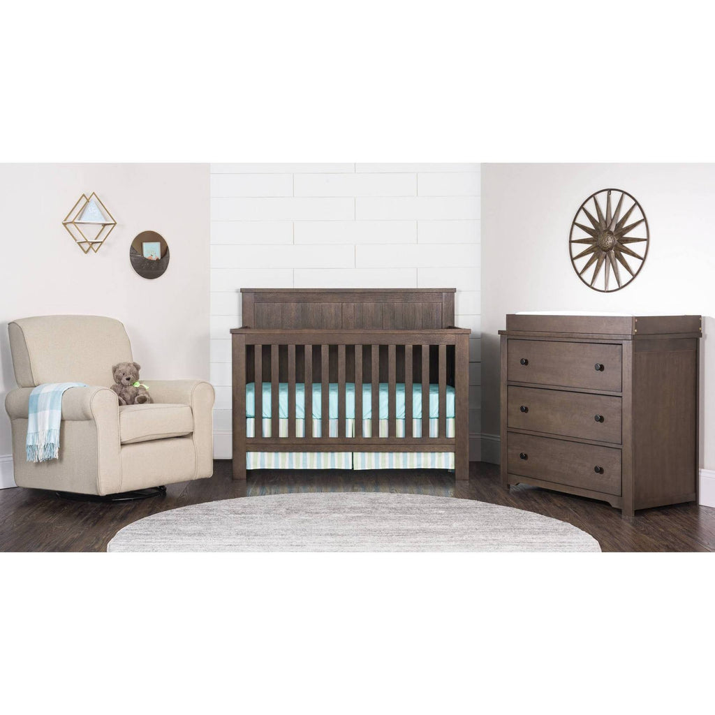 Brushed Truffle 4-in-1 Convertible Crib I491
