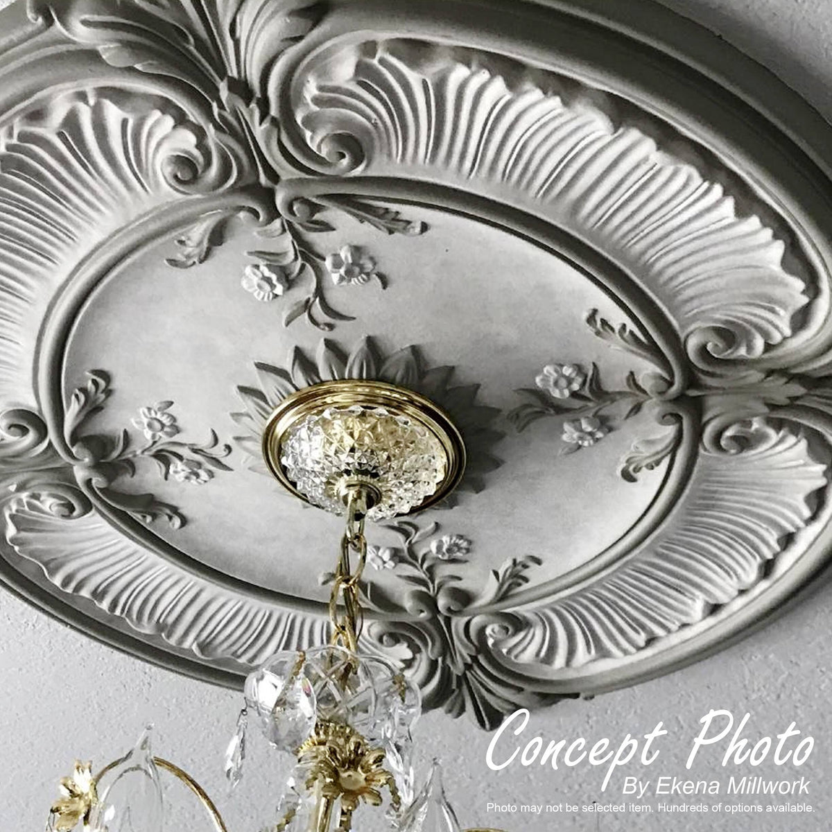 22 1/8x22OD x 7 1/4x22ID x 1 3/4x22P Ceiling Medallion O817122