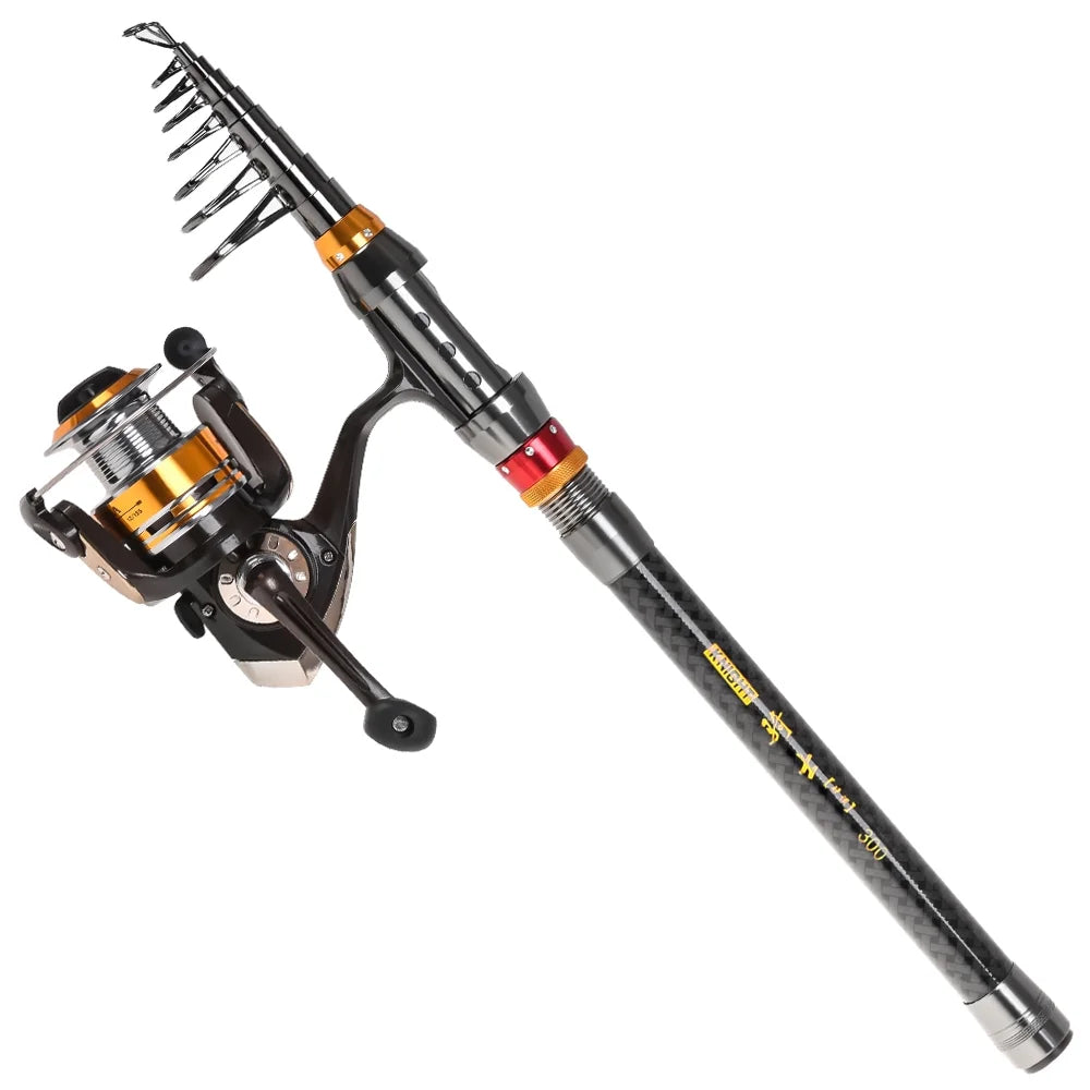 Telescopic Fishing Rod Spinning Reel Combo Set K54266